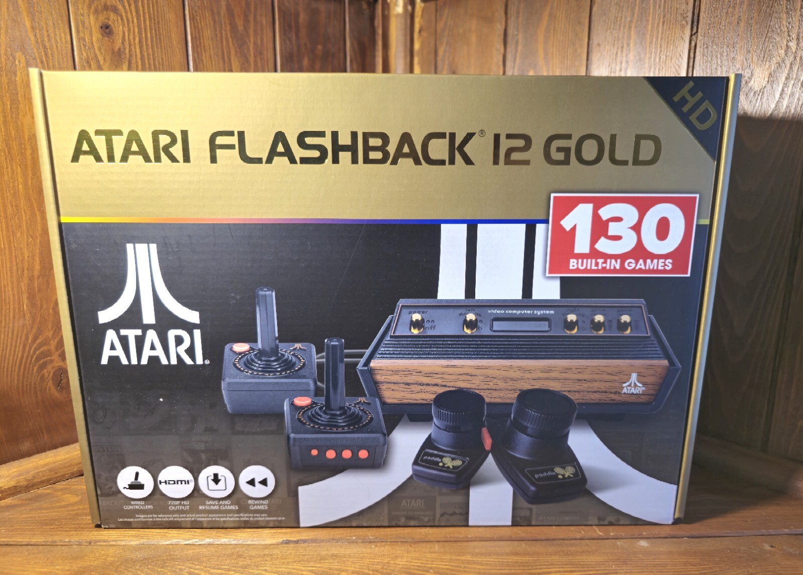 Atari Flashback 12 Gold HDMI Console 130 Classic Video Game ATGAMES BRAND NEW
