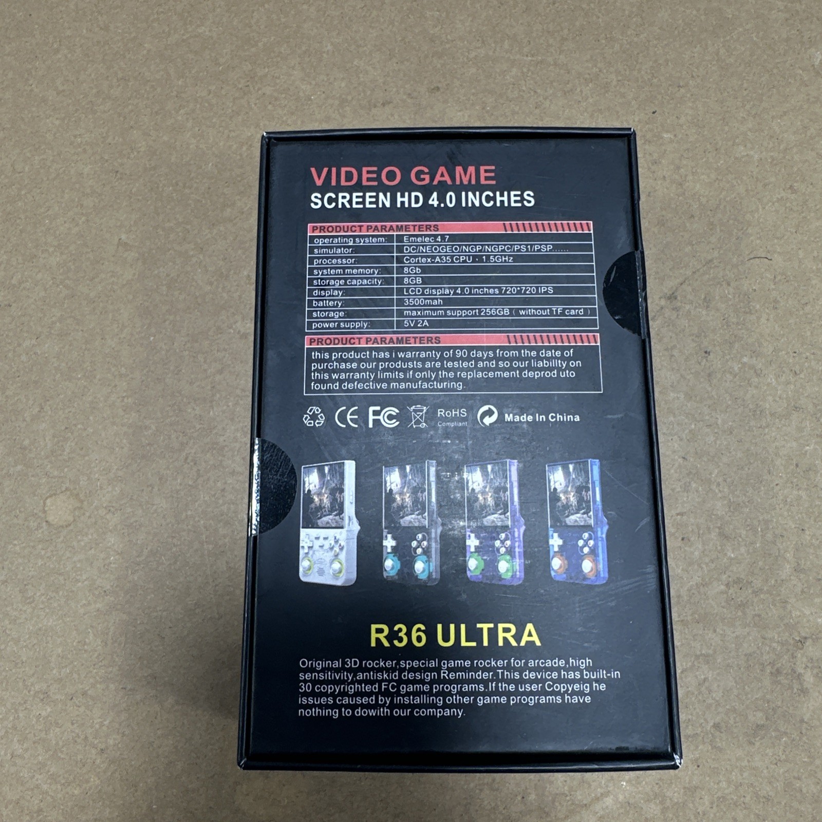 R36 Ultra 8 GB Video Game Support Wi-Fi Online Battle Game With A 4-in Screen