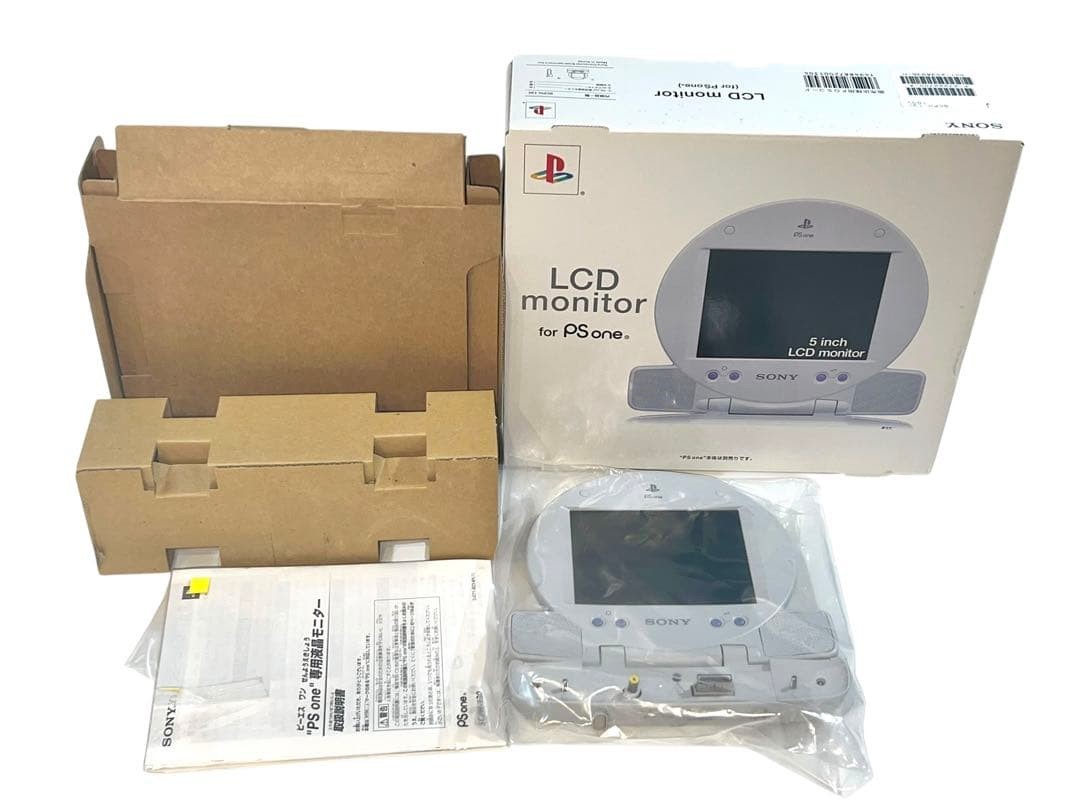 Sony PS One Combo SCPH-100 PS1 Console SCPH-130 LCD Monitor Tested s2319M