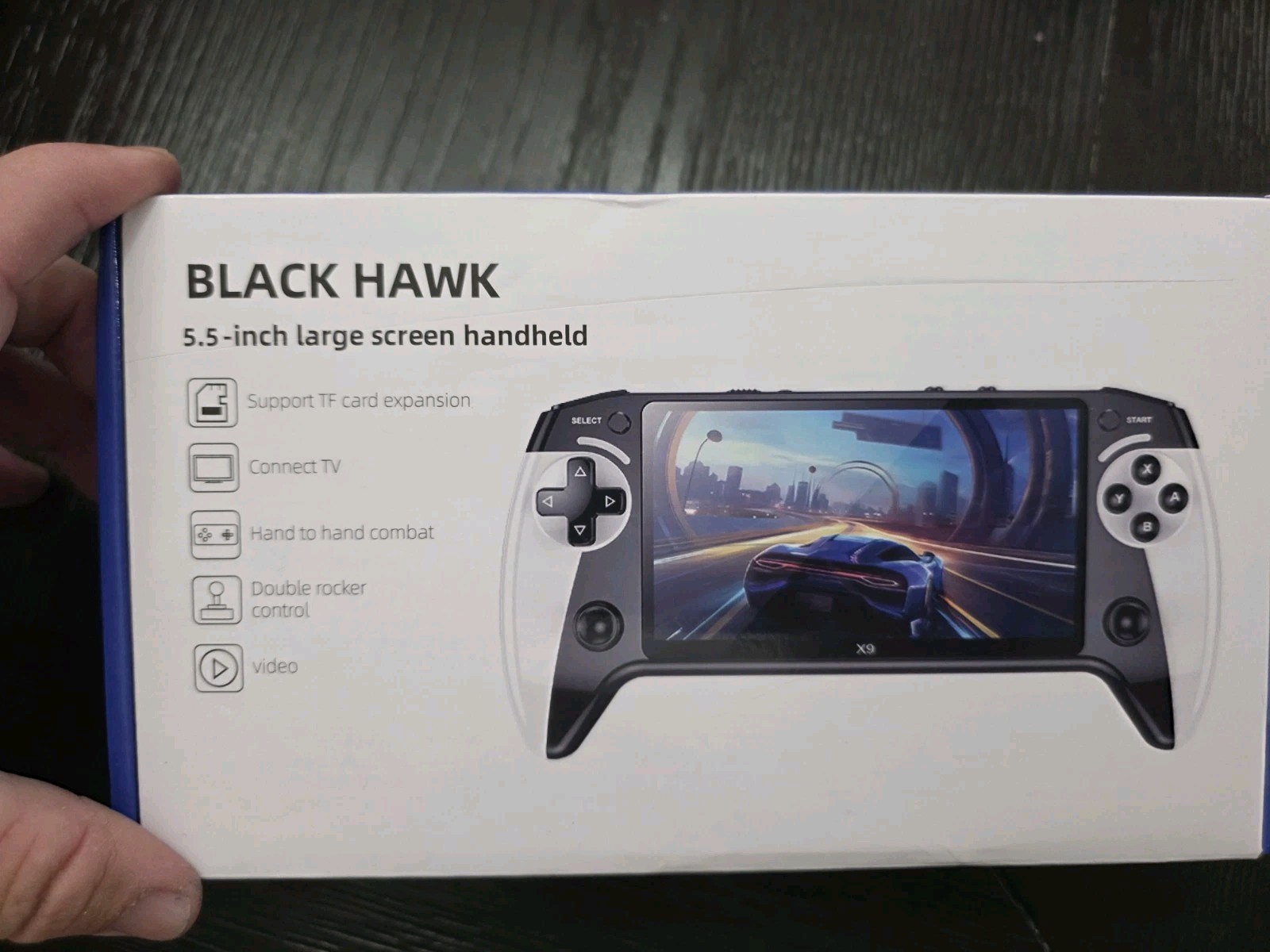 BLACK HAWK X9 Handheld Game Console 5.5″ IPS Screen 20000+ Games – NEW IN BOX