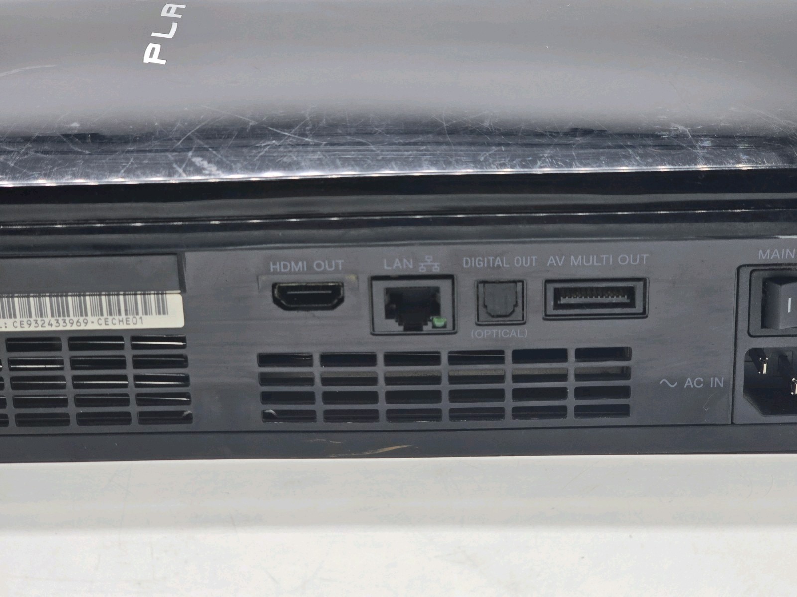 PlayStation 3 PS3 Fat Console Backward Compatible CECHE01 For Parts Or Repair