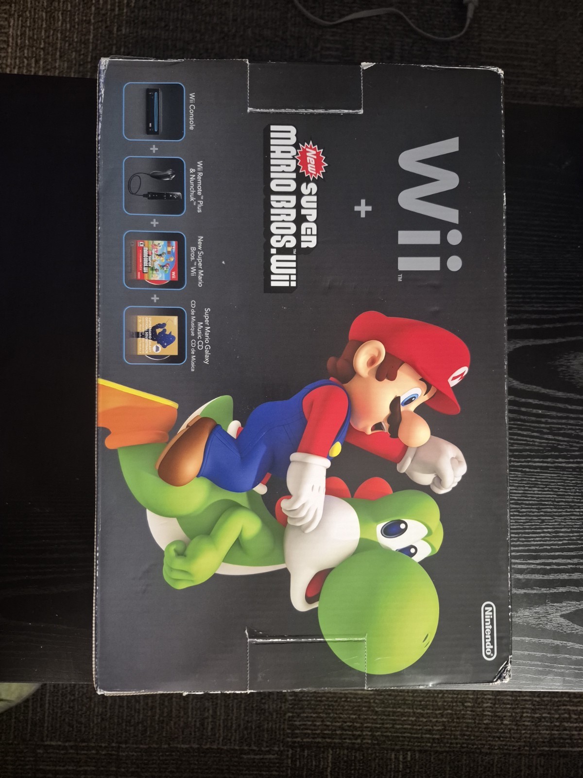 Nintendo Wii Holiday Bundle Black Console C.i.b. Must See!!