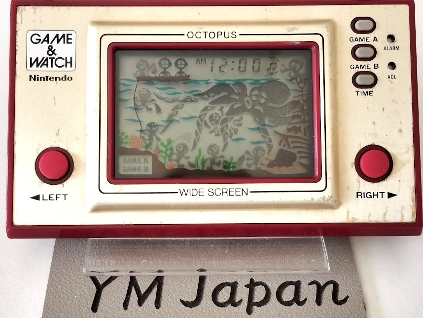 Nintendo OC-22 OCTOPUS LSI Game and Watch Used Vintage Retro Japan #05165169