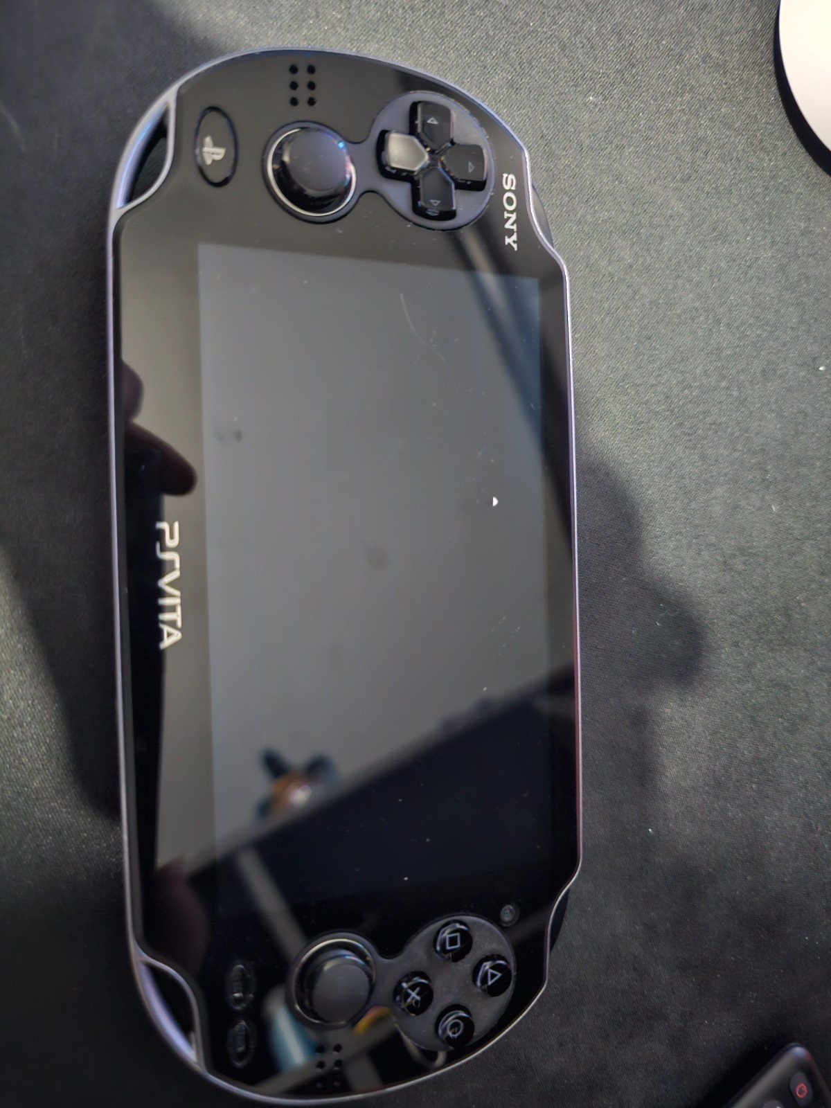 Sony PlayStation Vita Crystal Black Gaming Handheld System + Hard Case + Games