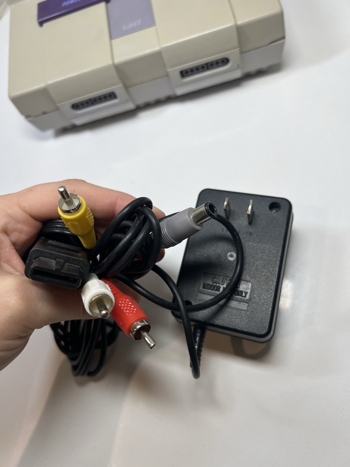Super Nintendo SNES Console W/ 2 OEM Controllers – Tested