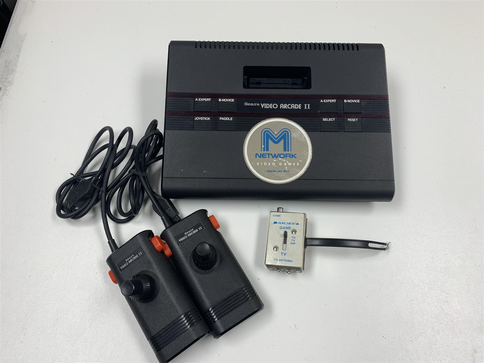 Sears Video Arcade II Console Bundle 2 Controllers RF & Power Supply Working
