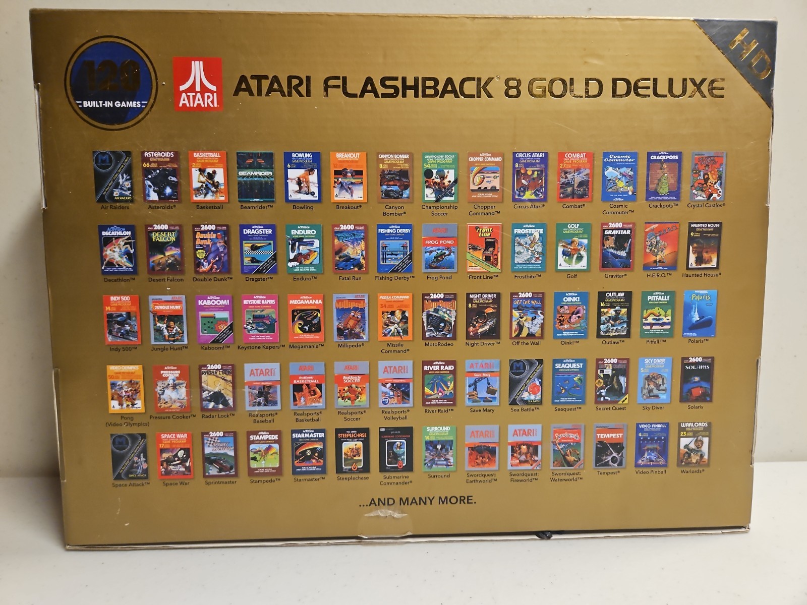 Atari Flashback 8 Gold Deluxe 40th Anniversary Edition with 120 Built-In Games