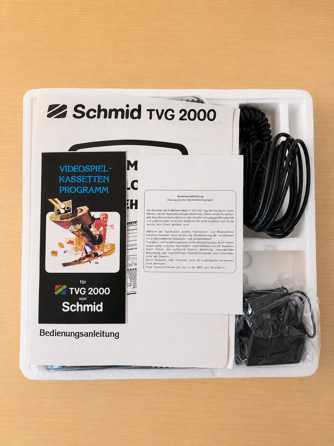 Schmid TVG 2000 Vintage PAL Console Boxed Complete Unused Old Stock Manuals