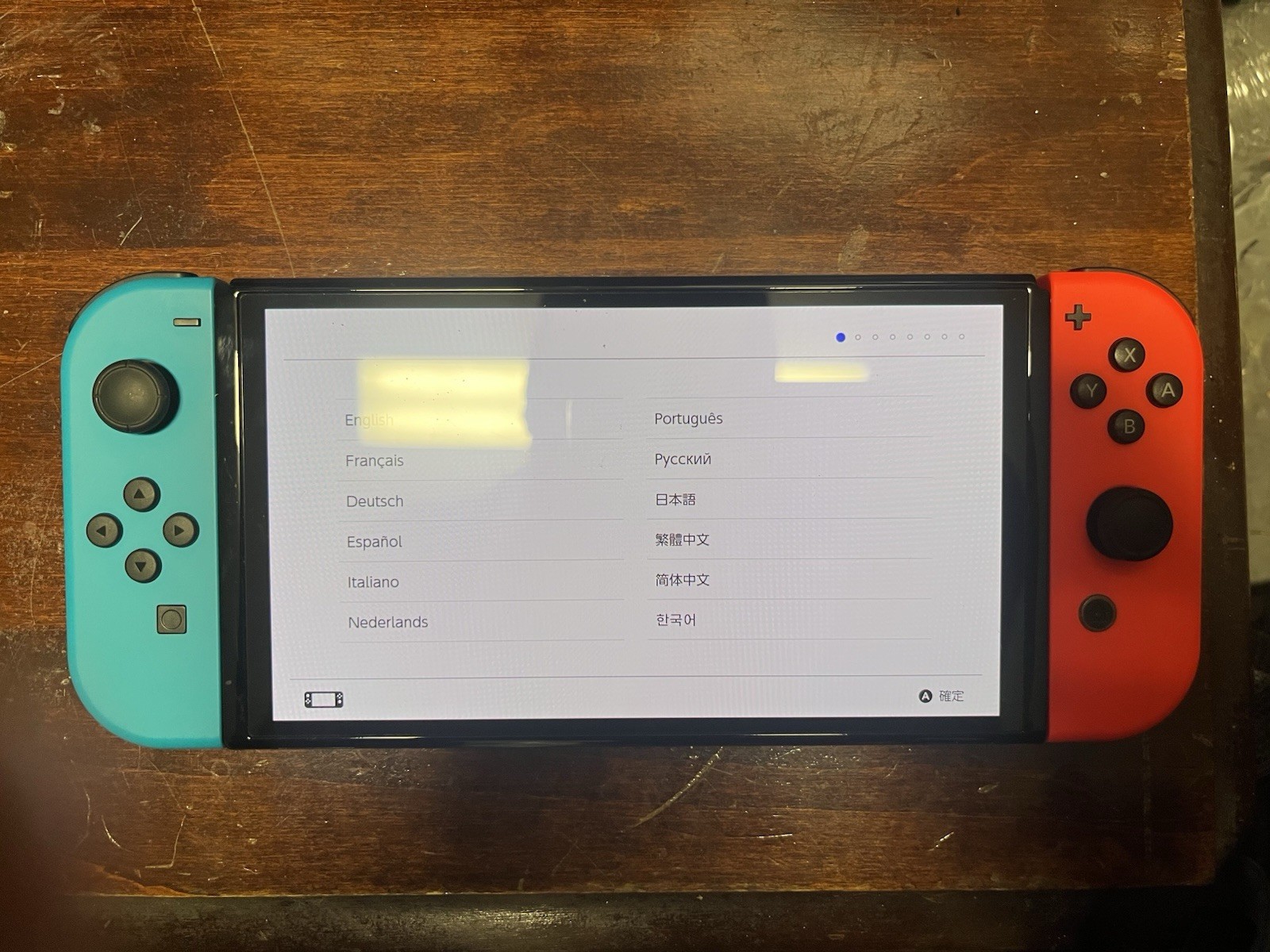 Nintendo Switch – OLED Model w/ Neon Red & Neon Blue Joy-Con
