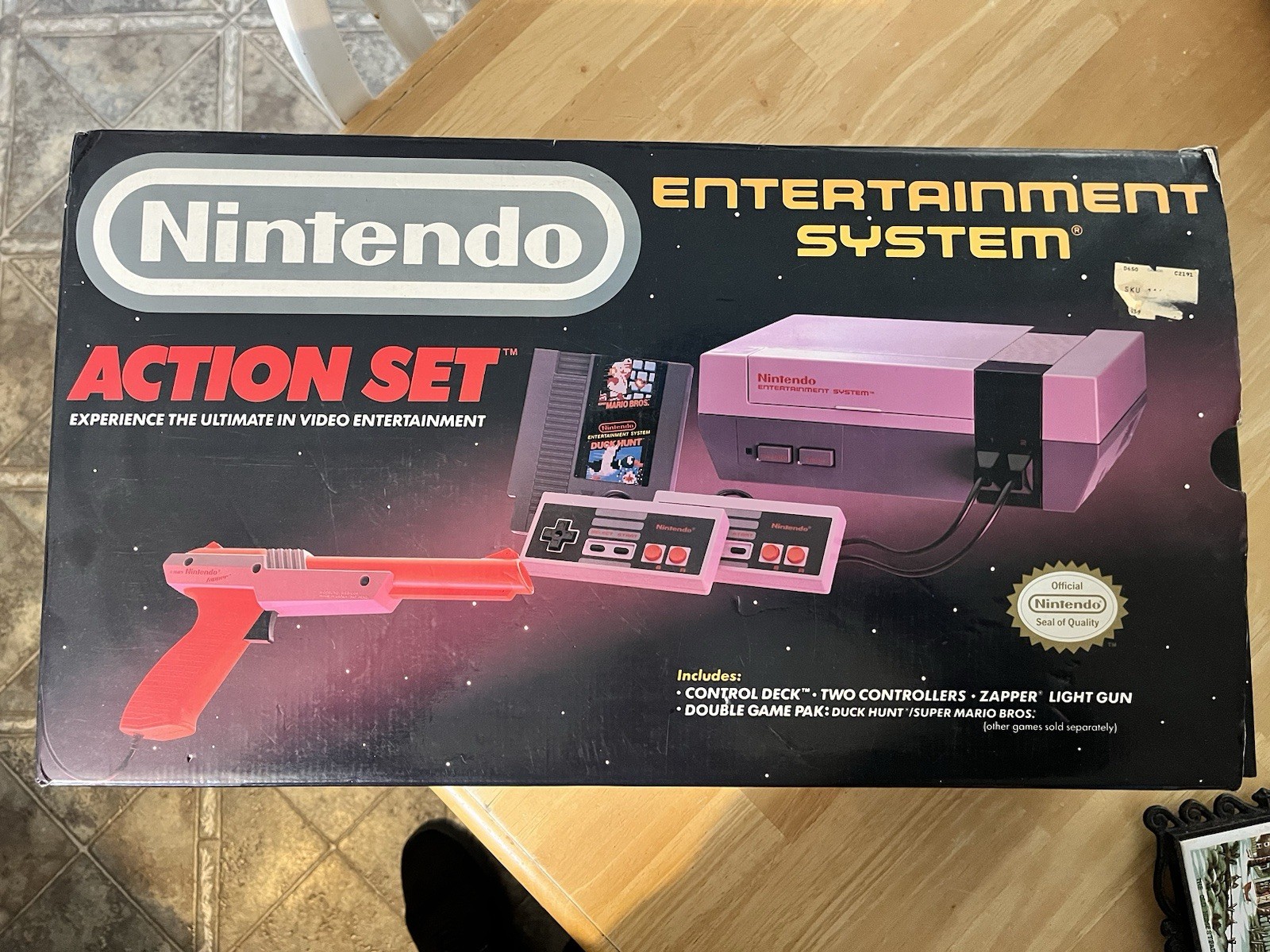 Nintendo Entertainment System Action Set with Zapper Light Gun and Controllers