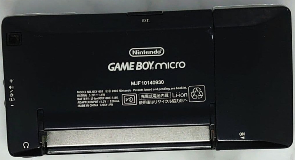 Game Boy Micro console Black with AC Adapter & 3Games Used Japan