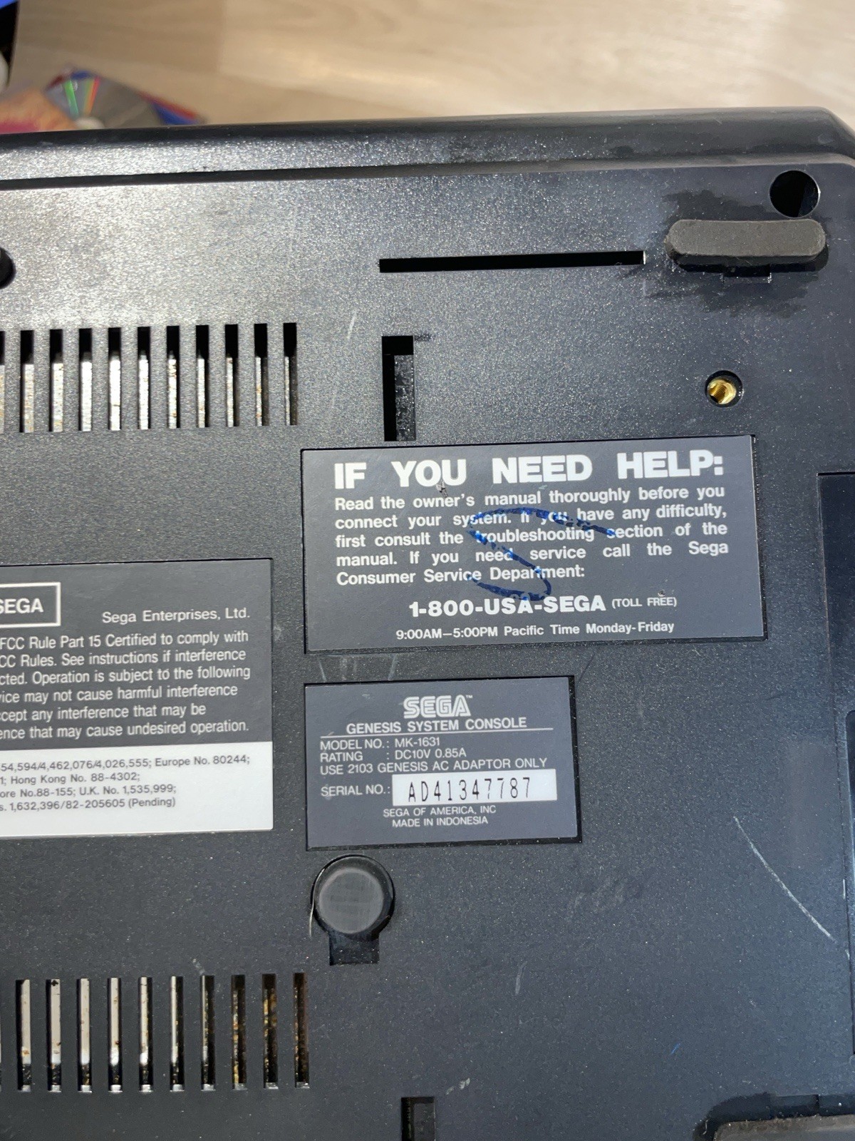Sega Genesis Console Only MK-1631 | UNTESTED |READ|