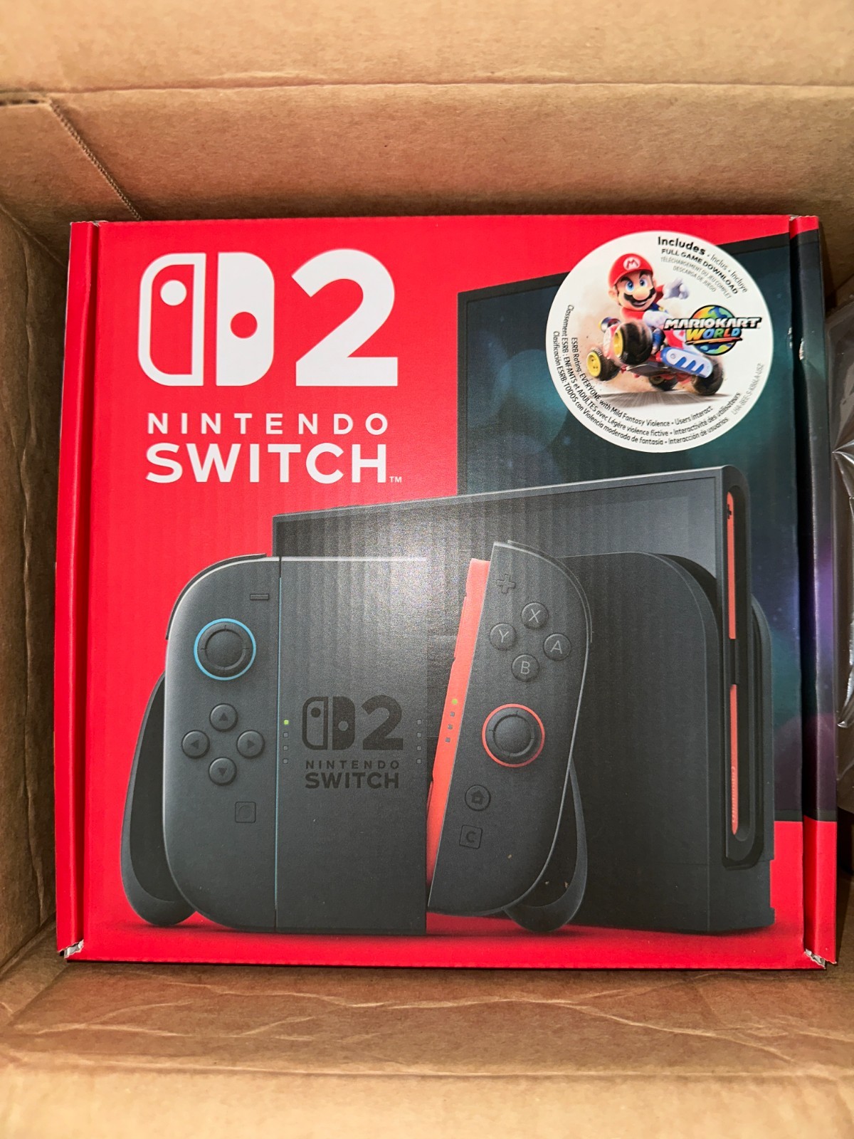 FIRST DAY Nintendo Switch 2 Mario Kart Bundle + 12 Month Nintendo Online – NEW