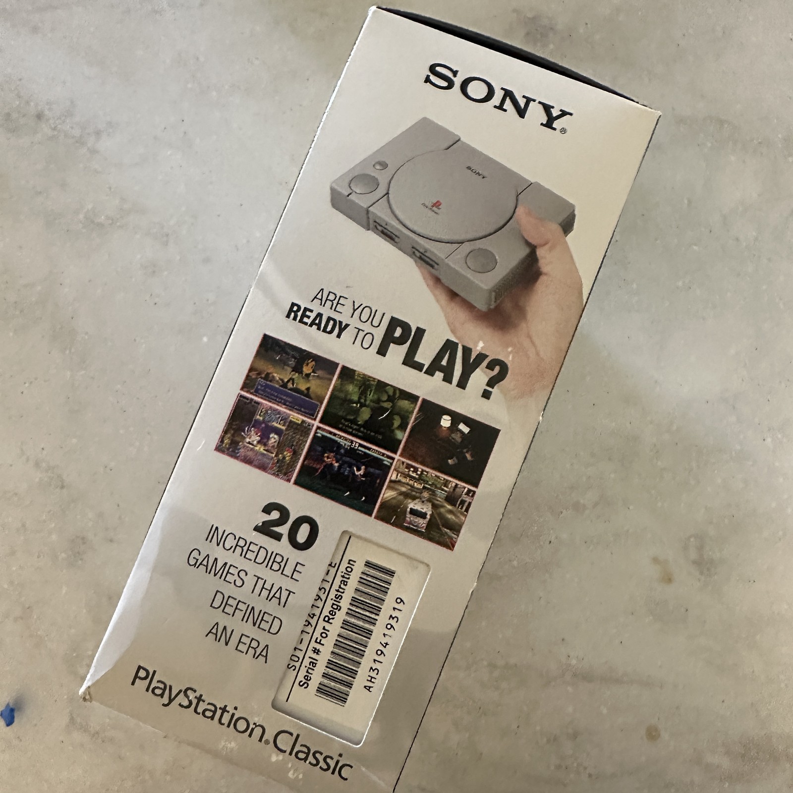 Sony PlayStation Classic Mini Console 20 Preloaded Games NEW Sealed HDMI USB