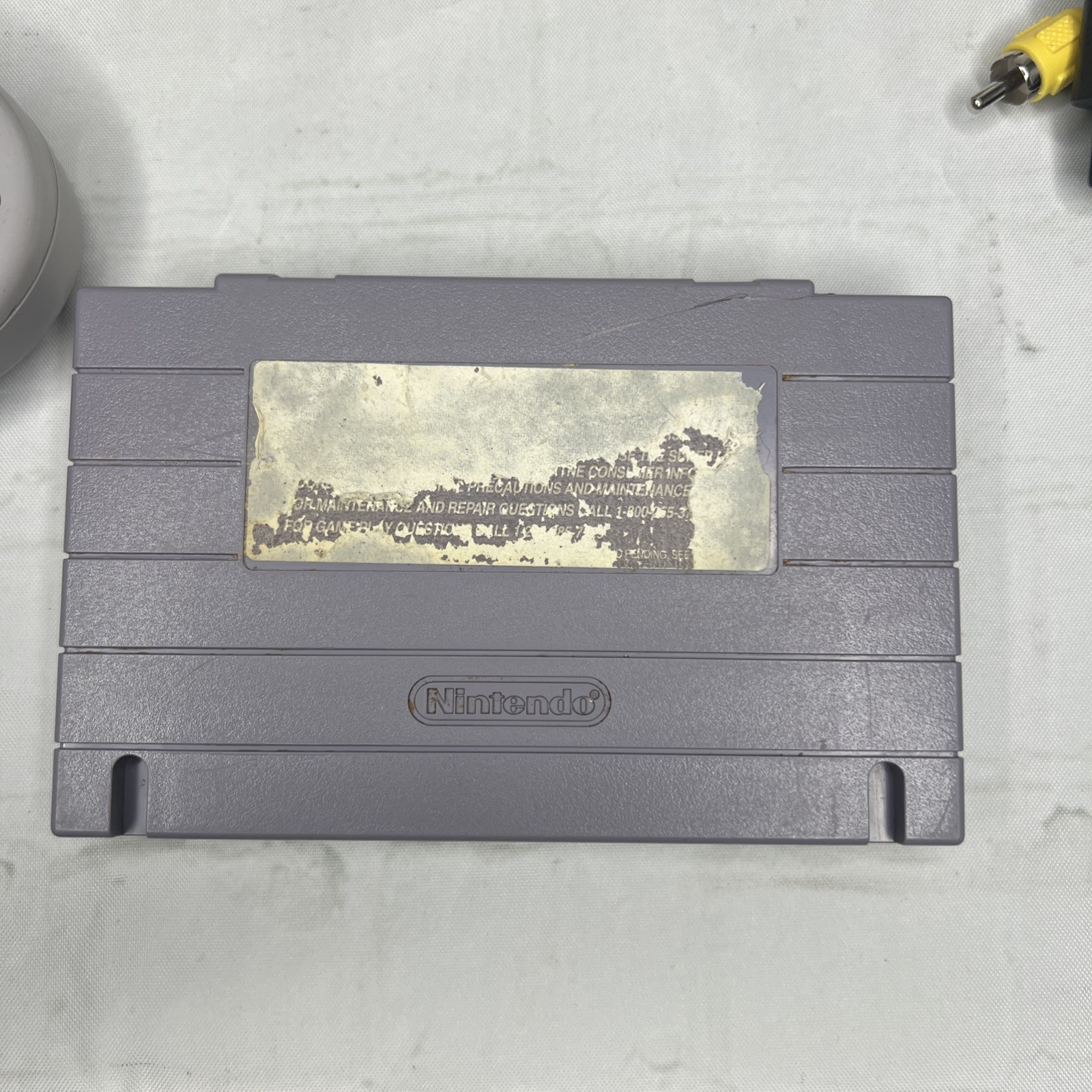 Super Nintendo SNES w/ superMario world AV, Power Cable, Controller TESTED