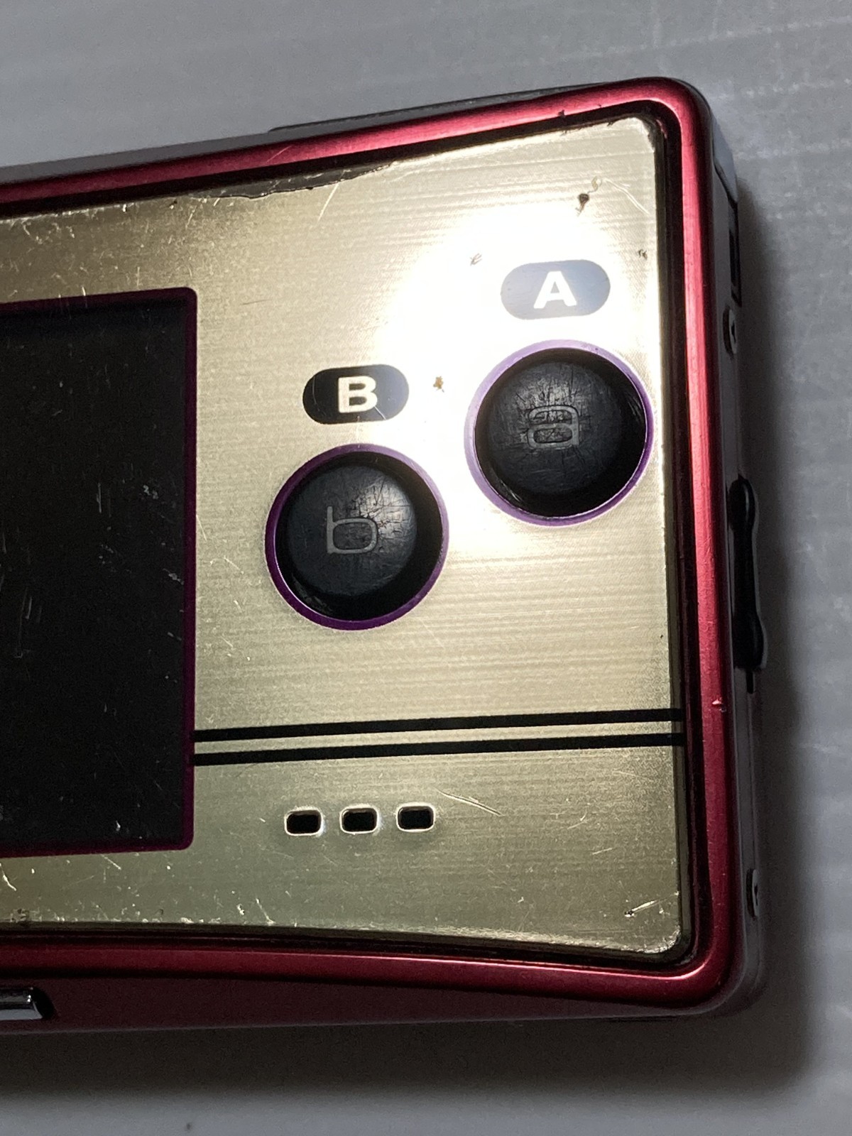 Nintendo Gameboy Micro Famicom Model 20th Anniversary Edition Console only #3