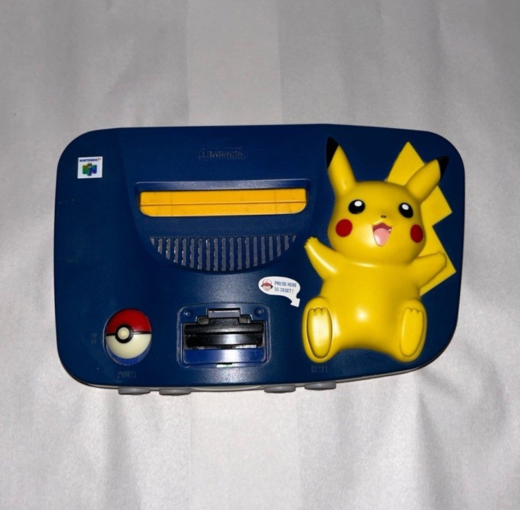 Nintendo 64 N64 Pokemon Pikachu Edition Console READ