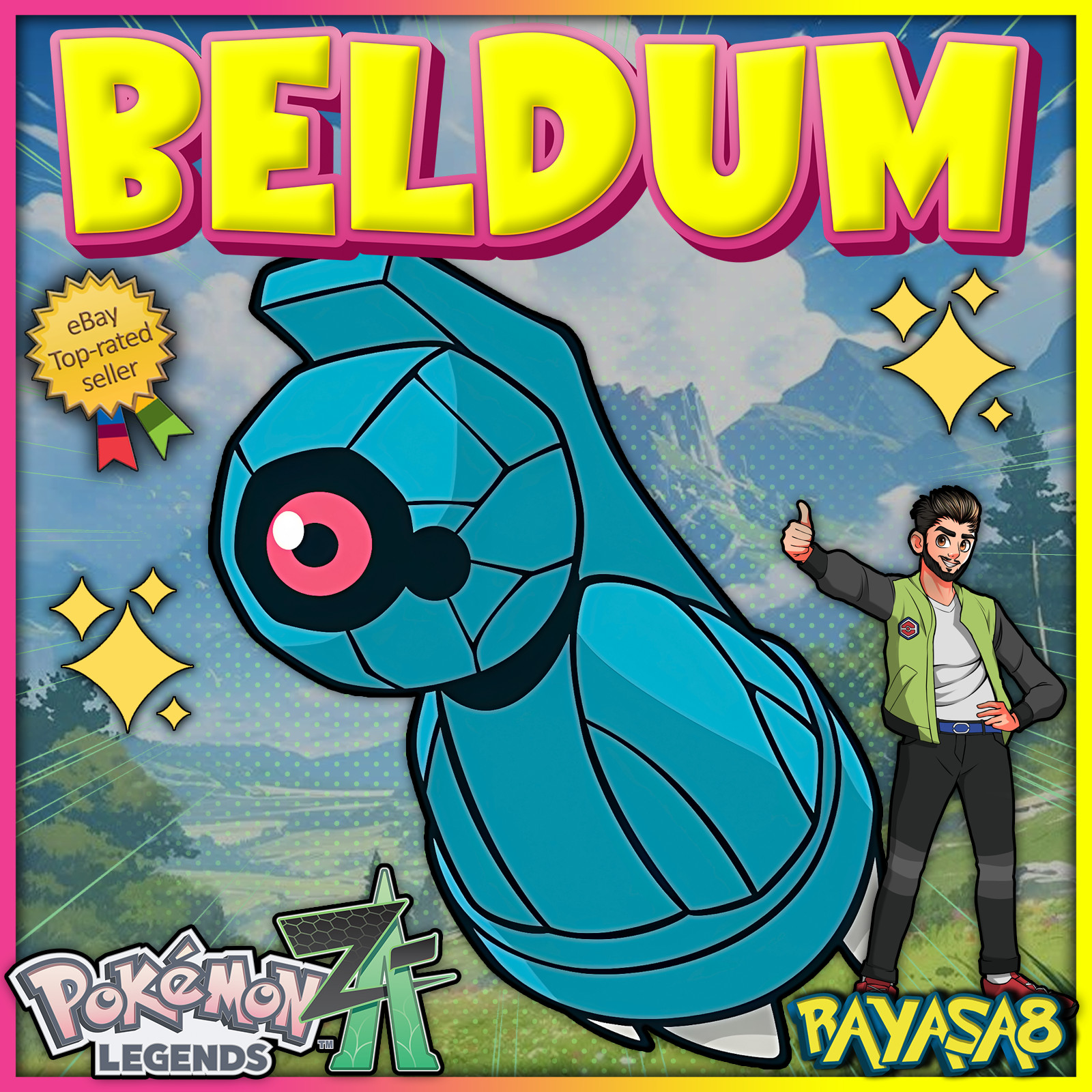 Beldum Alpha Pokemon Legends ZA 6IV Best Stats Battle Ready shiny non shiny🌟