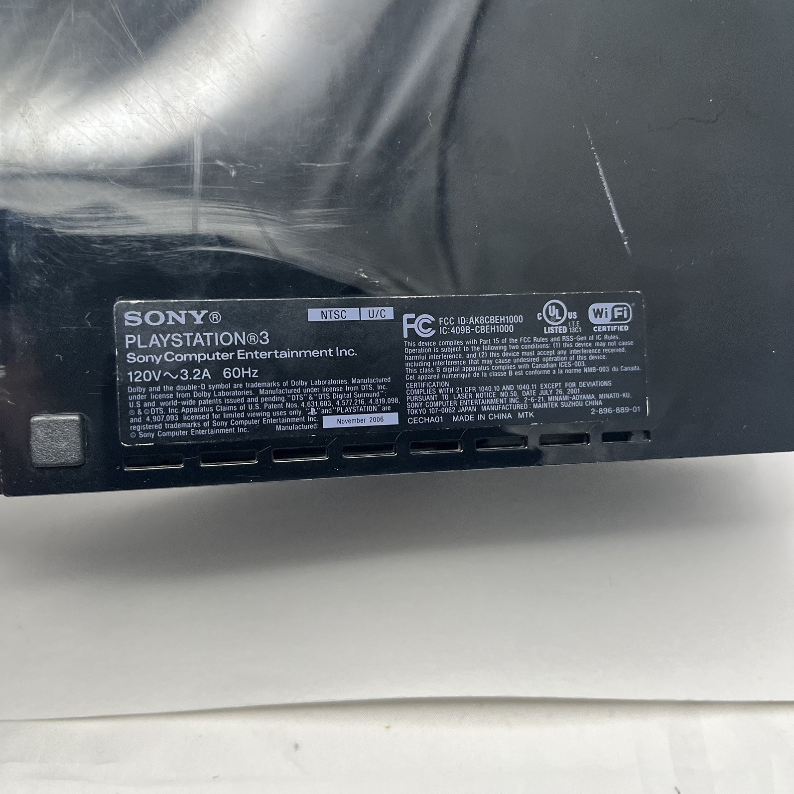 Sony PS3 CECHA01 60GB Backwards Compatible PS1 PS2 Console YLOD Parts Repair