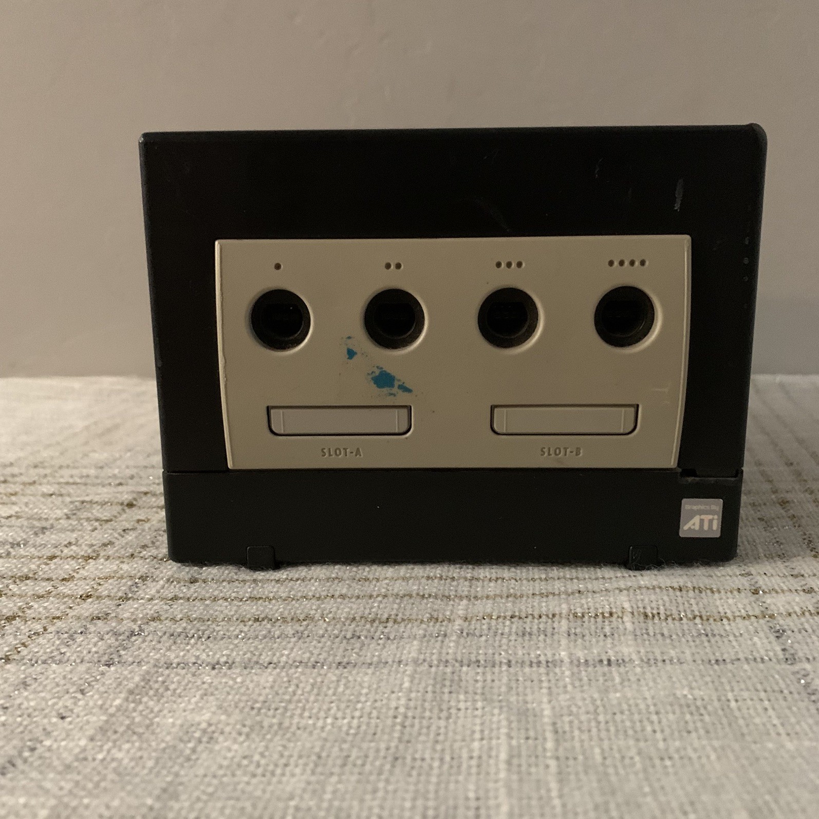 Nintendo DOL-101 GameCube Console Black No AV Cables Or Controller