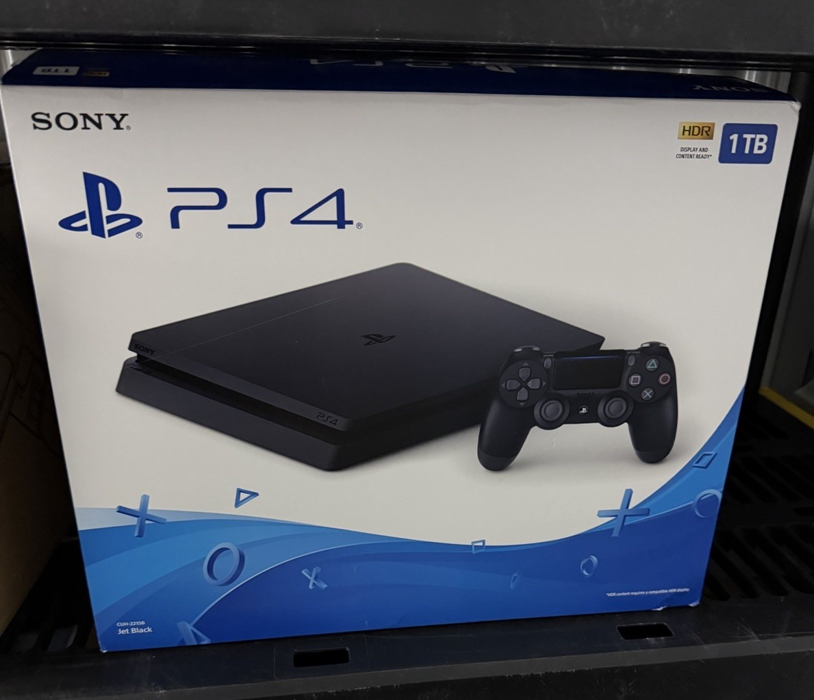 Sony PlayStation 4 Slim PS4 1TB HDR 1080p NTSC-U/C Black Console NO CONTROLLER