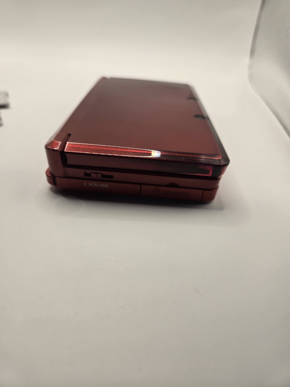 Nintendo 3DS Metallic Red Console System with 7 GamesNo Charger No Stylus
