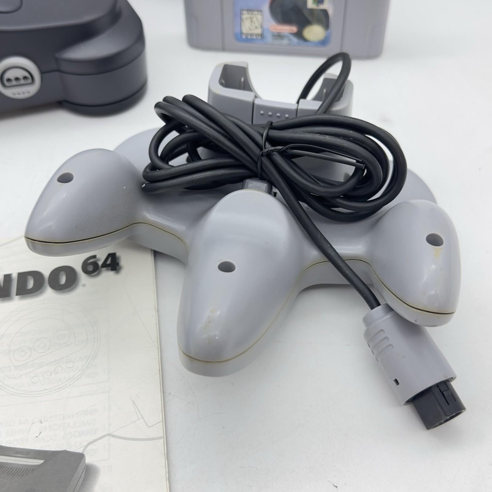 Nintendo 64 N64 Console Bundle NUS-001 Japan TESTED Controller 2 Games Manual