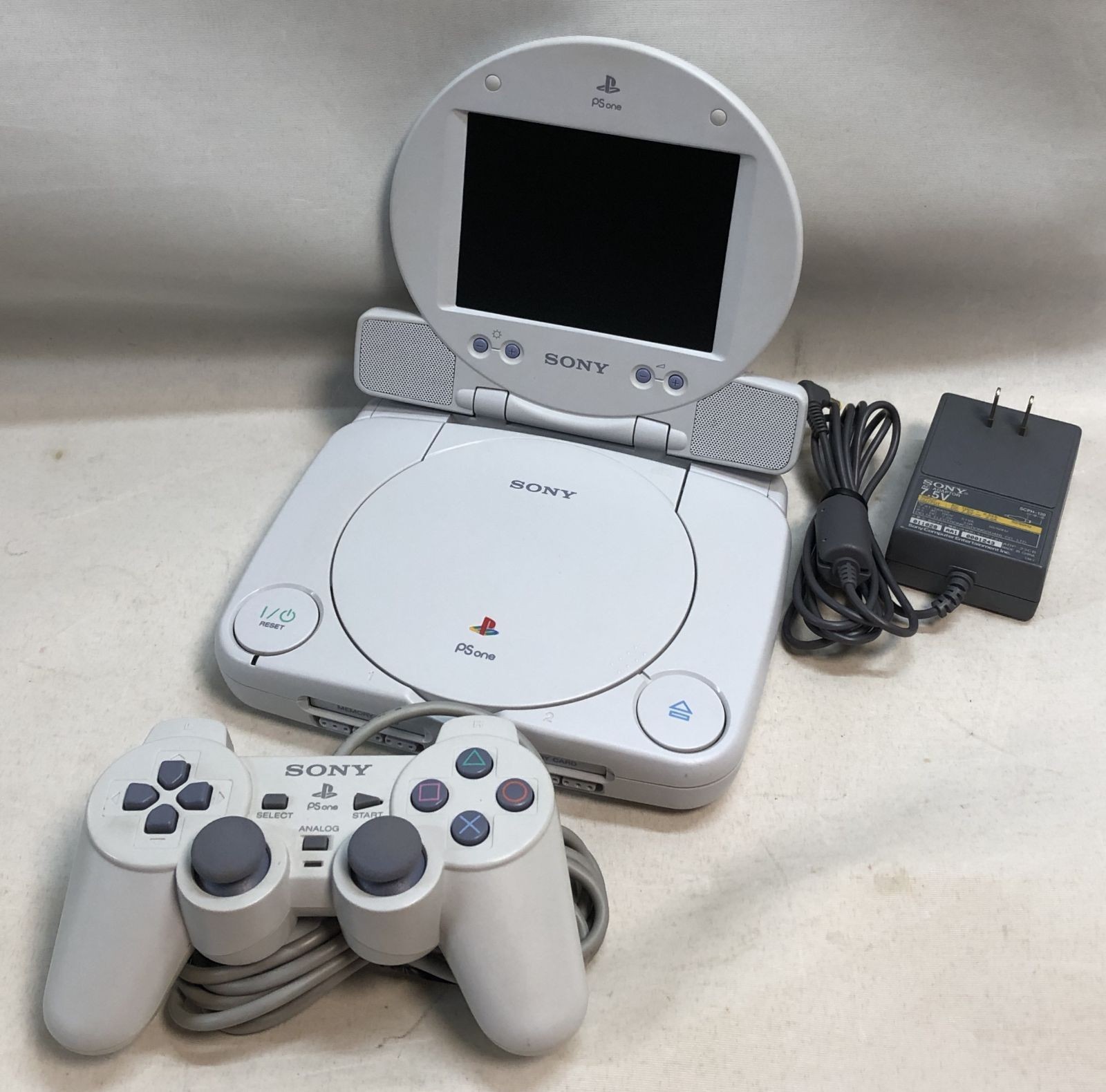 Rare item SONY PS one Console with LCD Monitor SCPH-100/SCPH-130 Used From JPN