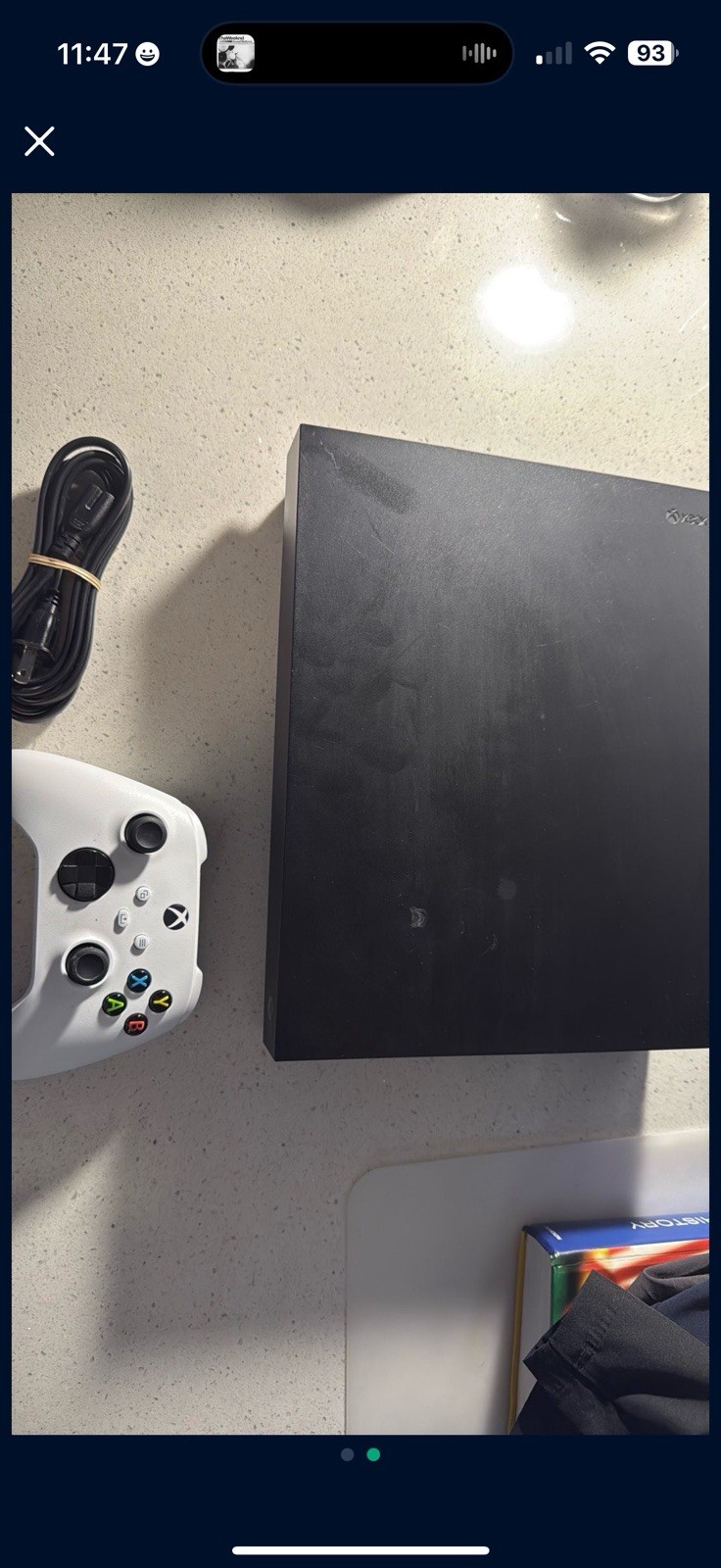 Xbox One X Console 1 Controllers, Power Cords, & Hdmi Cable. 12 games.