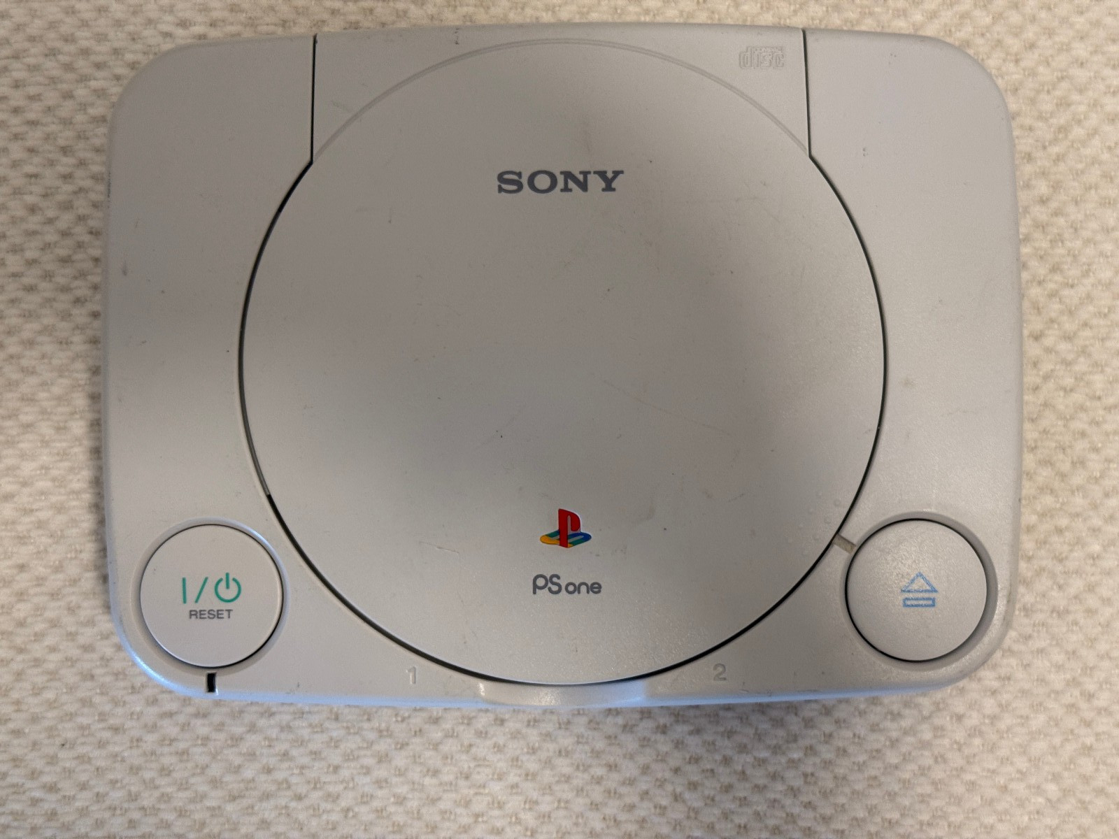 Sony Playstation PSOne Slim PS1 White Console With Controller & Cords