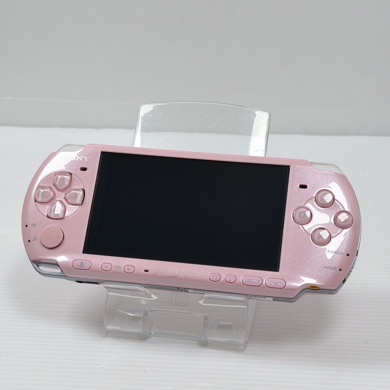Sony PSP 3000 Blossom Pink Boxed Tested w/ 32MB Memory AC Adapter No Battery #03
