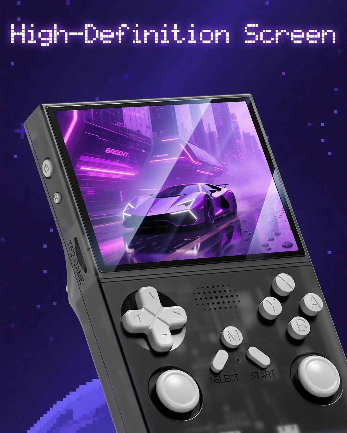 R40 Handheld Game Console – Retro Gaming Console with Built-In 128G TF Card, 200