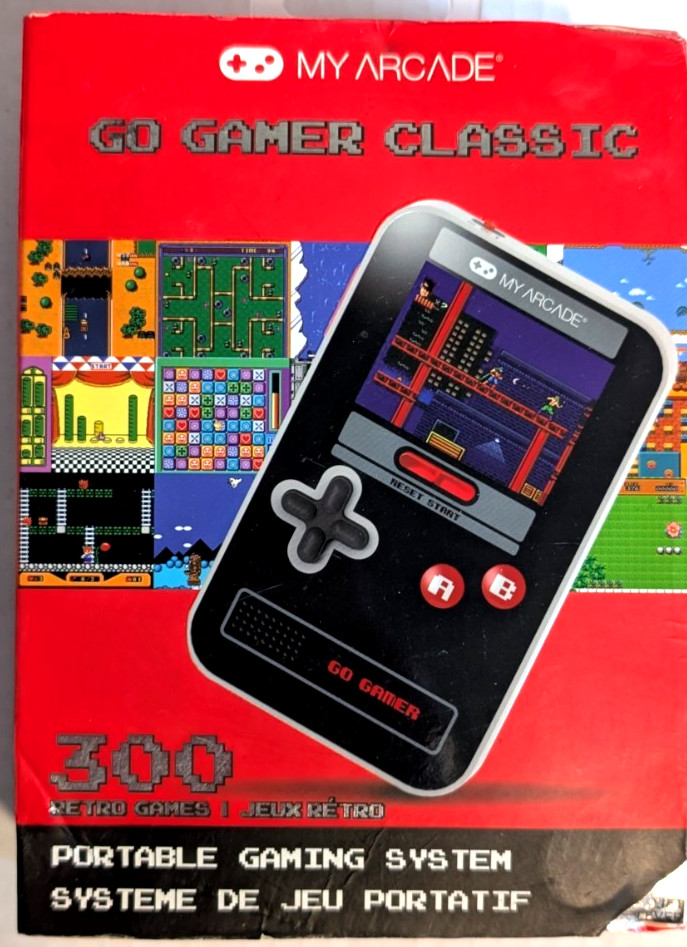 My Arcade Go Gamer Classic Portable Gaming System 300 Retro Games Handheld Black