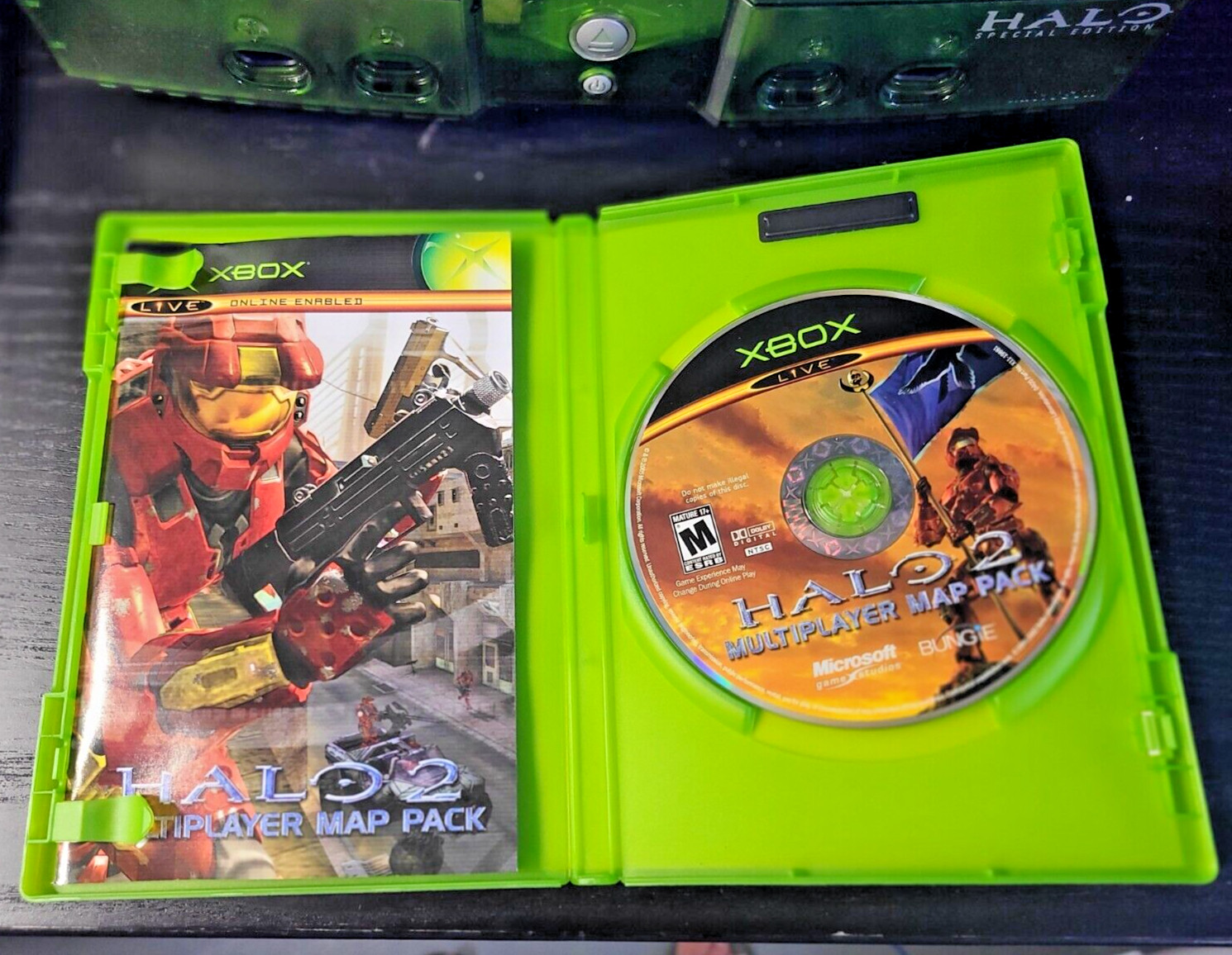 Original Xbox Halo Edition – 4x Controllers – Halo 2 Limited – Tested Perfect