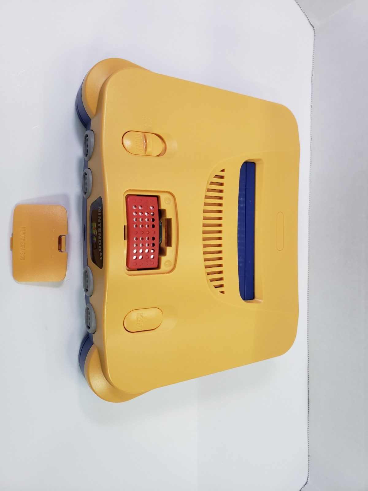 Custom Nintendo 64 Console Yellow And Blue With Expansion Pack Bundle