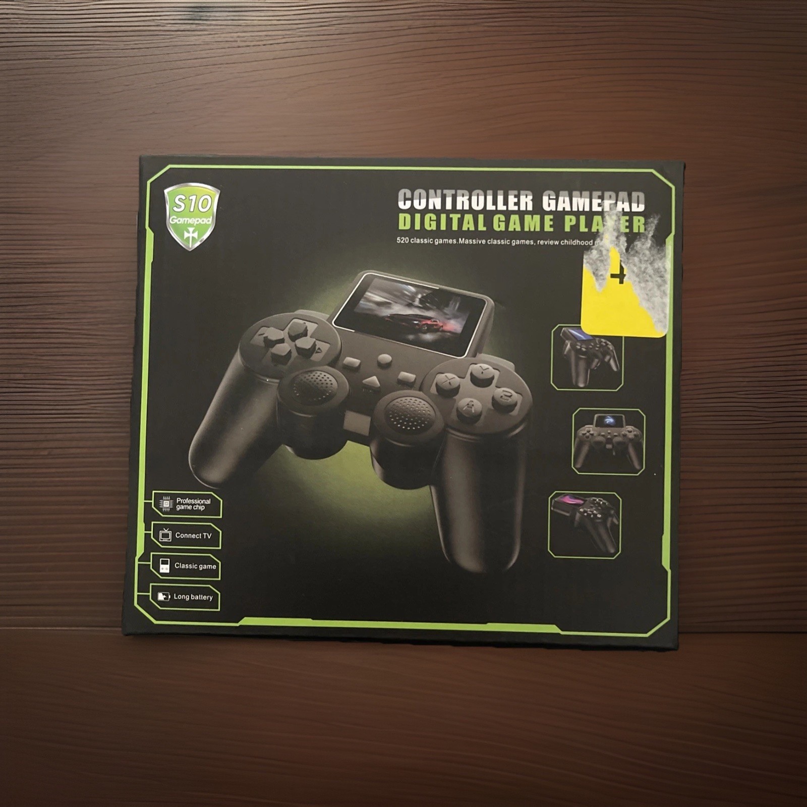 S10 Handheld Gamepad Controller Video Game Player, Black, 520 Built-In Games