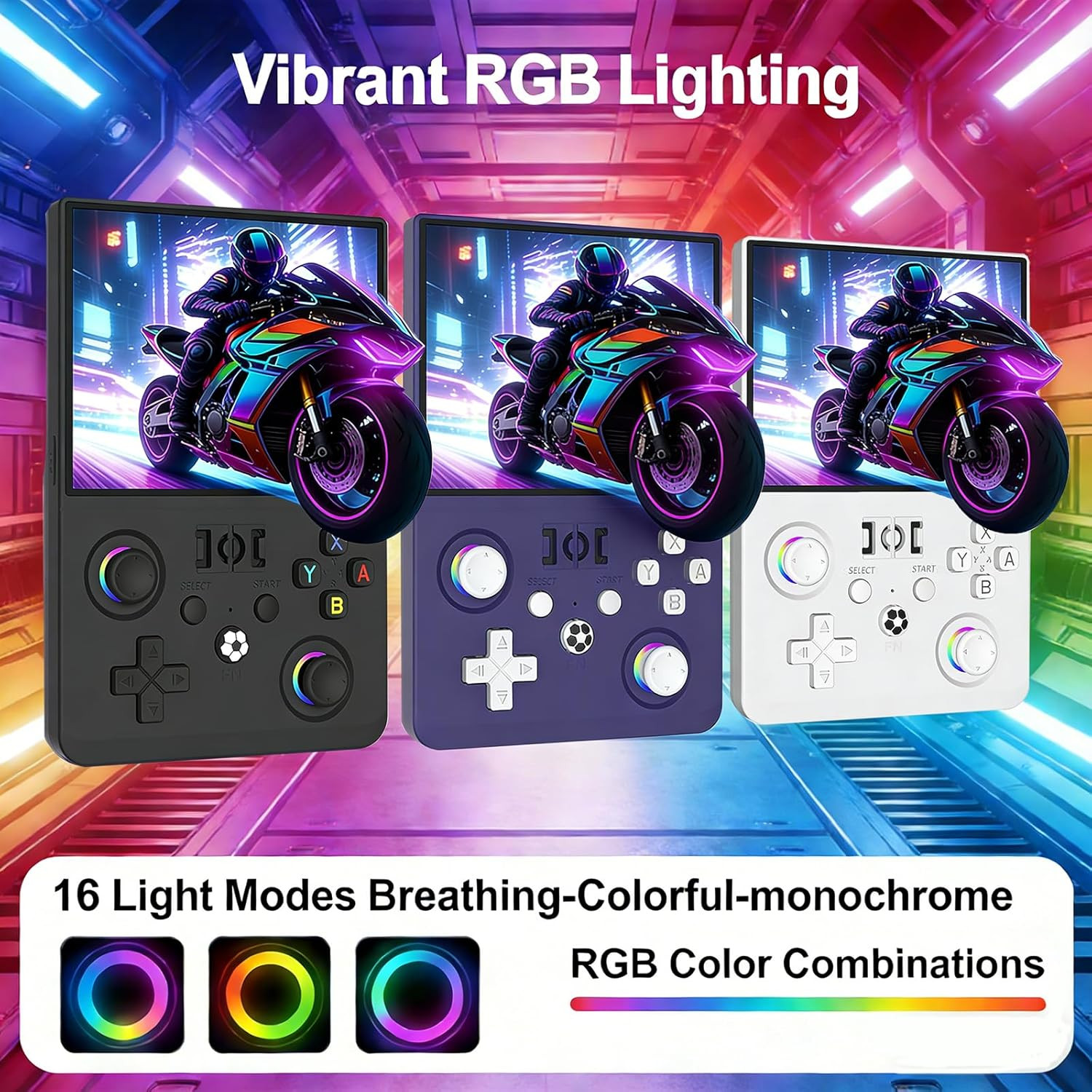R36MAX 2 Retro Handheld Game Console, 4.5 Inch IPS HD Screen Portable Retro Game