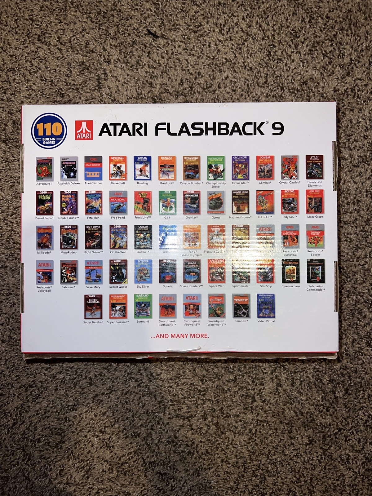 Atari Flashback 9 HDMI Port – 110 Games 2 Wired Joystick Controllers Condition!
