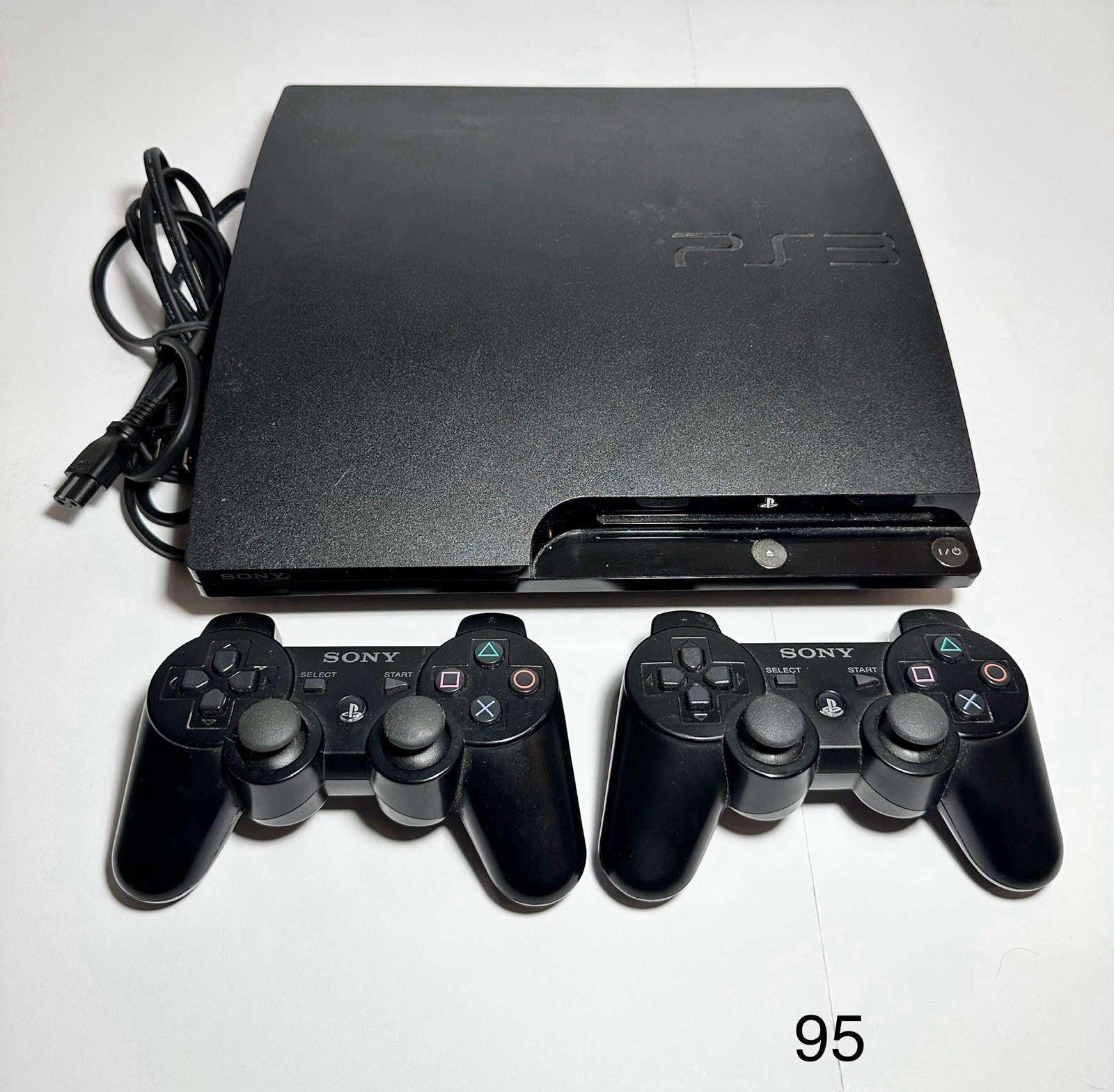 Sony PlayStation 3 Slim 120GB Console – CECH-2001A – 2 Controllers – TESTED