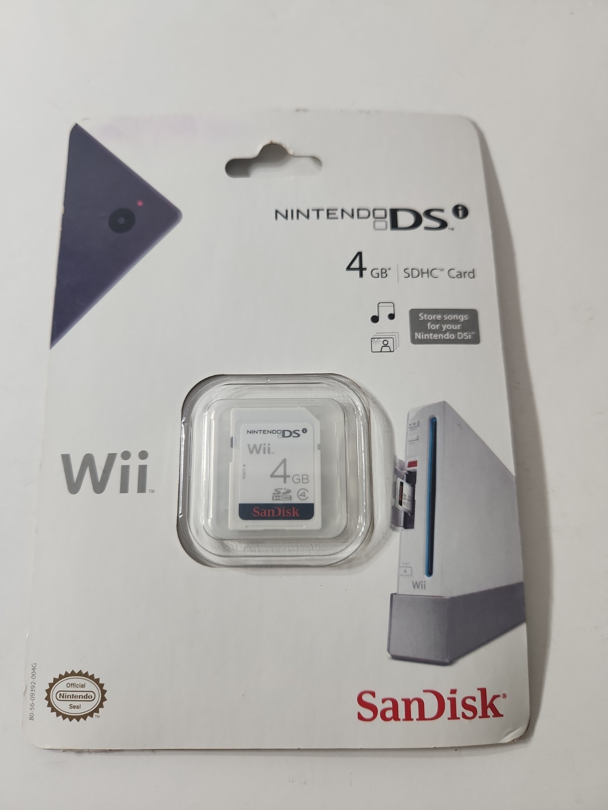 Nintendo Ds Wii 4 Gb SDHC card. SanDisk