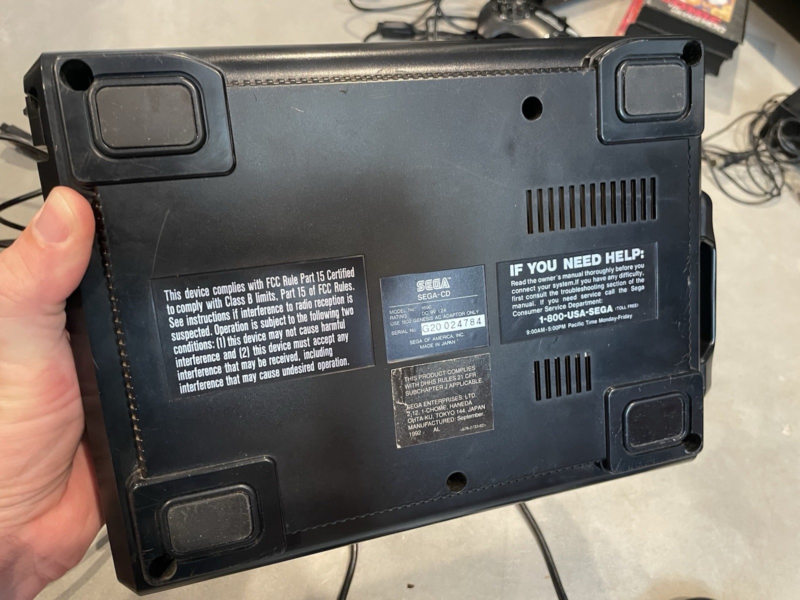Model 1 Sega Genesis And Sega CD – Tested – See Decription