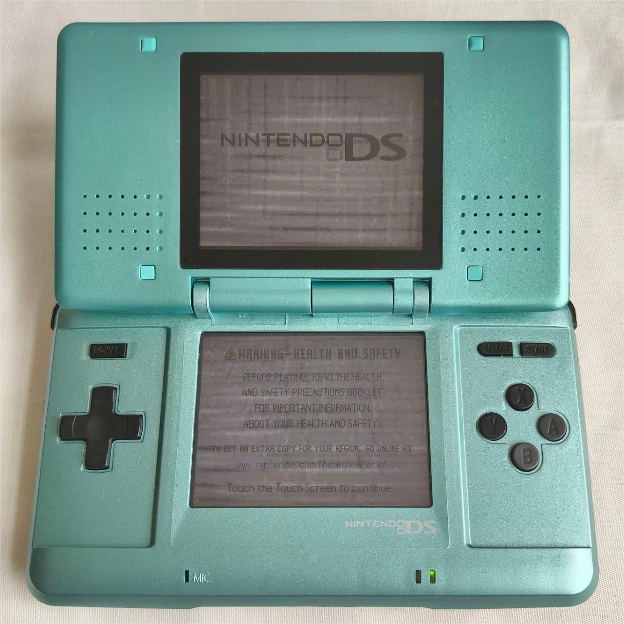 New shell NintendoDS NTR001 green Console&Charger screen defect DS slot not work