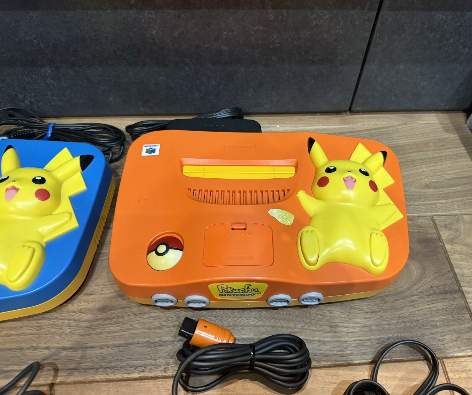 Nintendo 64 N64 Pokemon Pikachu Console Choose Orange and Blue Used