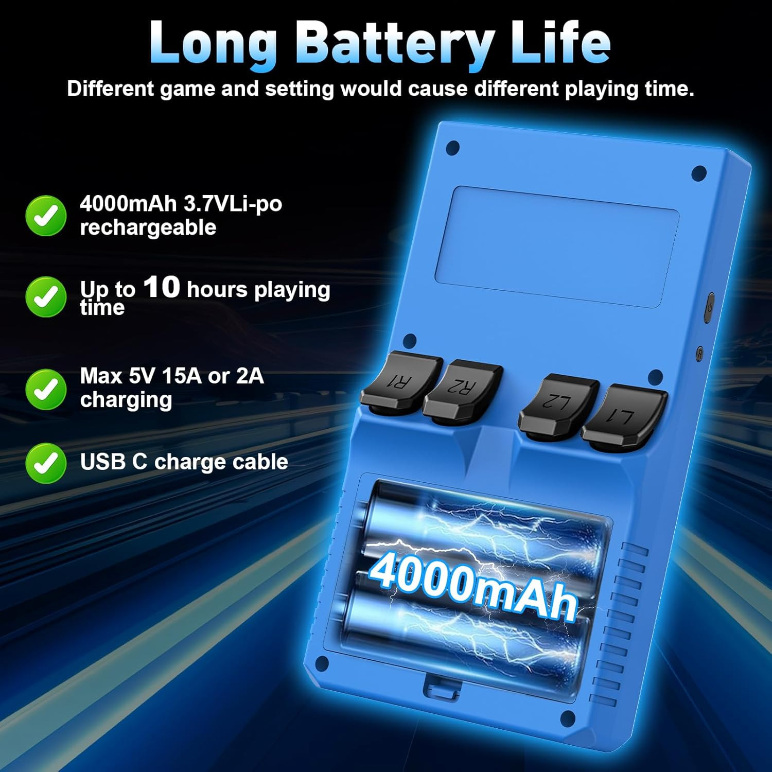 Hugawello R40 MAX Handheld Device, 40000 in 1 High-Definition Gaming Mini Retro