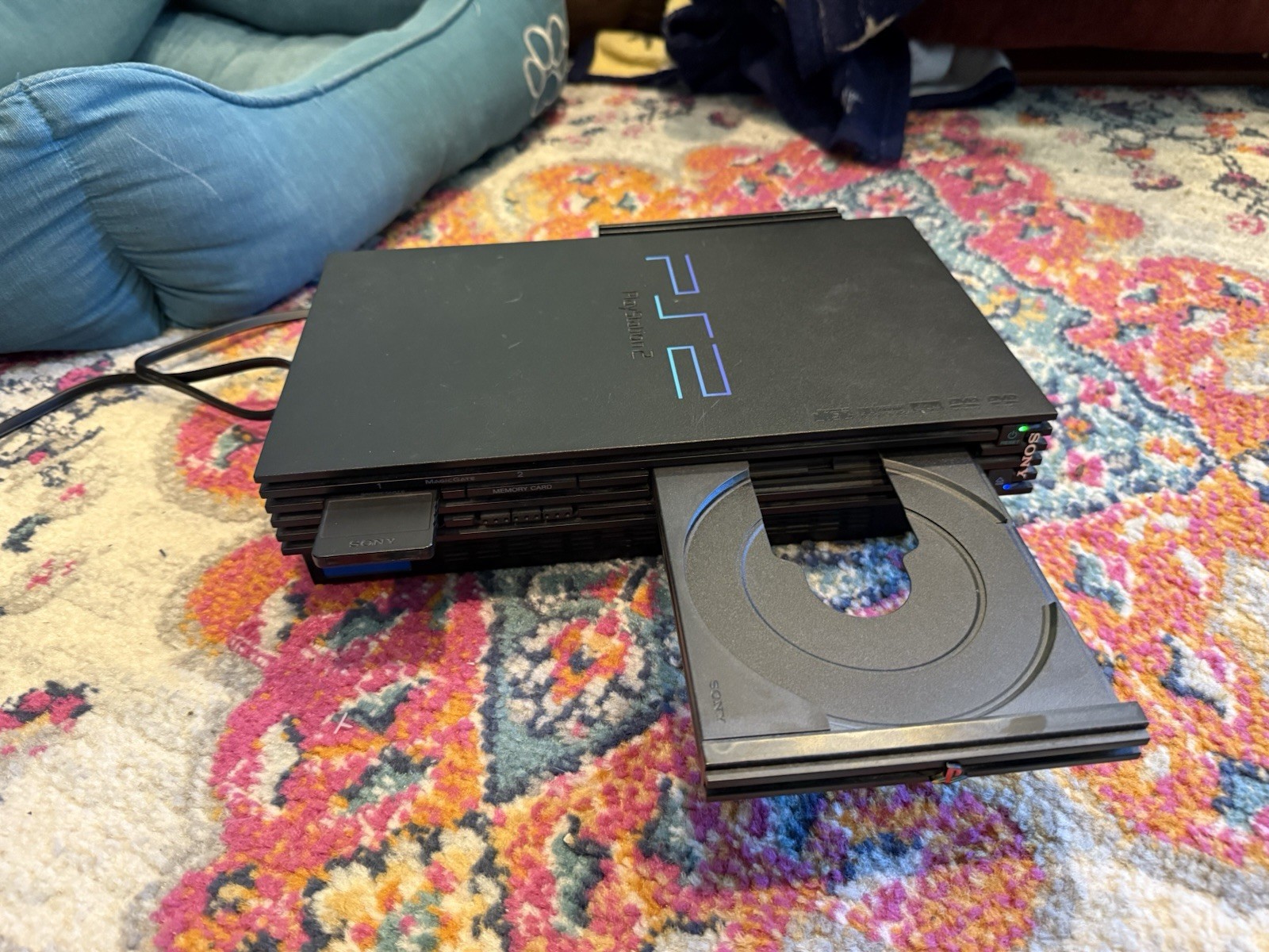 Sony PlayStation 2 Console With HDD Ethernet Network Adapter, AV And Power Cord