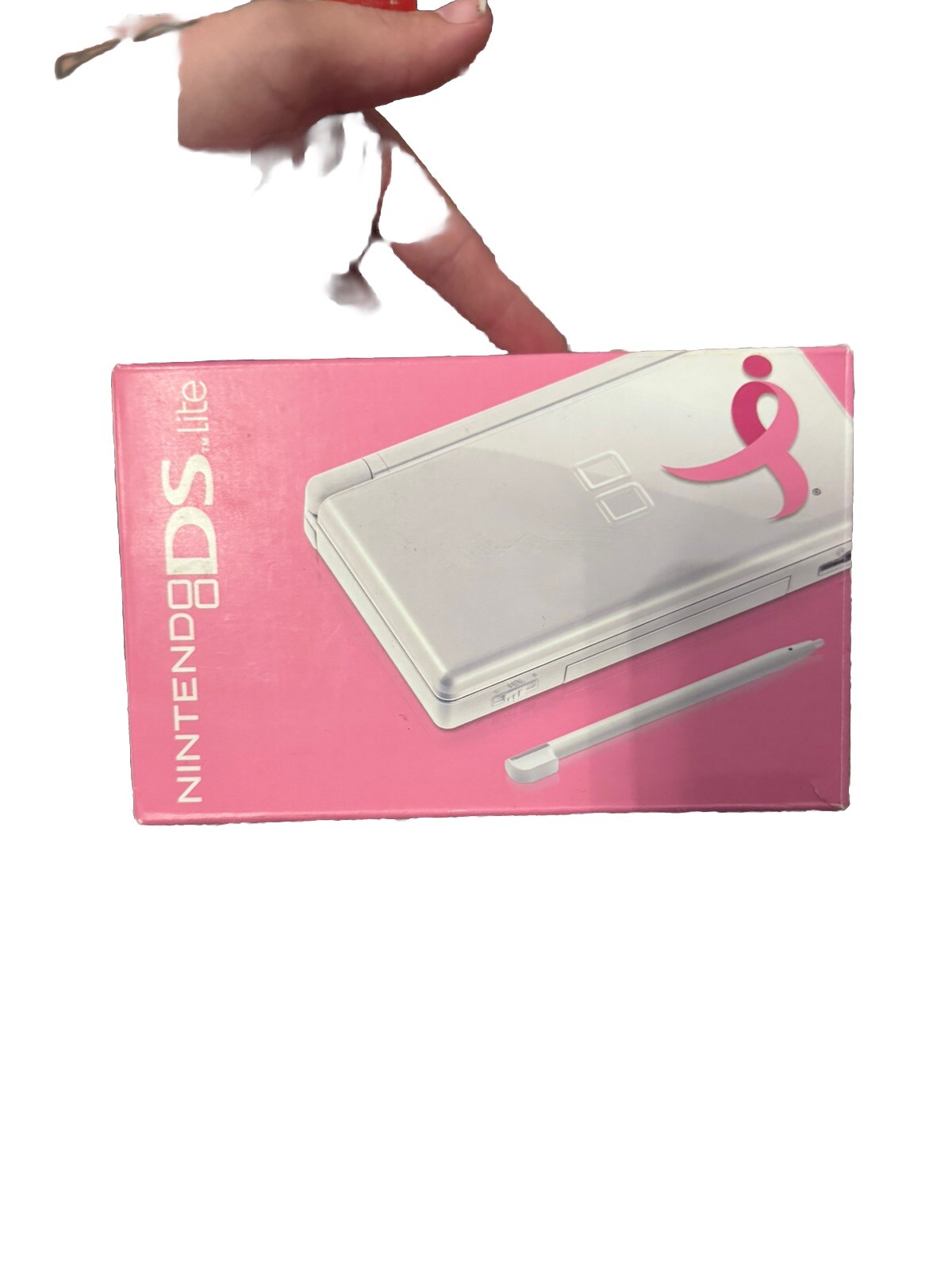 Nintendo DS Lite Limited Edition Ribbon Pink Handheld System CIB!!!