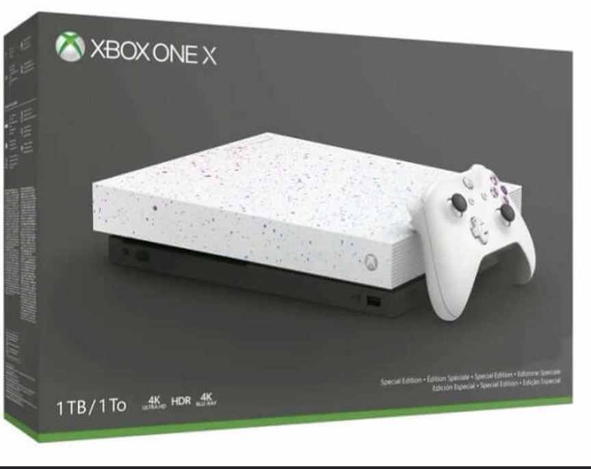 Microsoft Xbox One X Special Edition 1TB 4K UHD HDR White Console + Controller