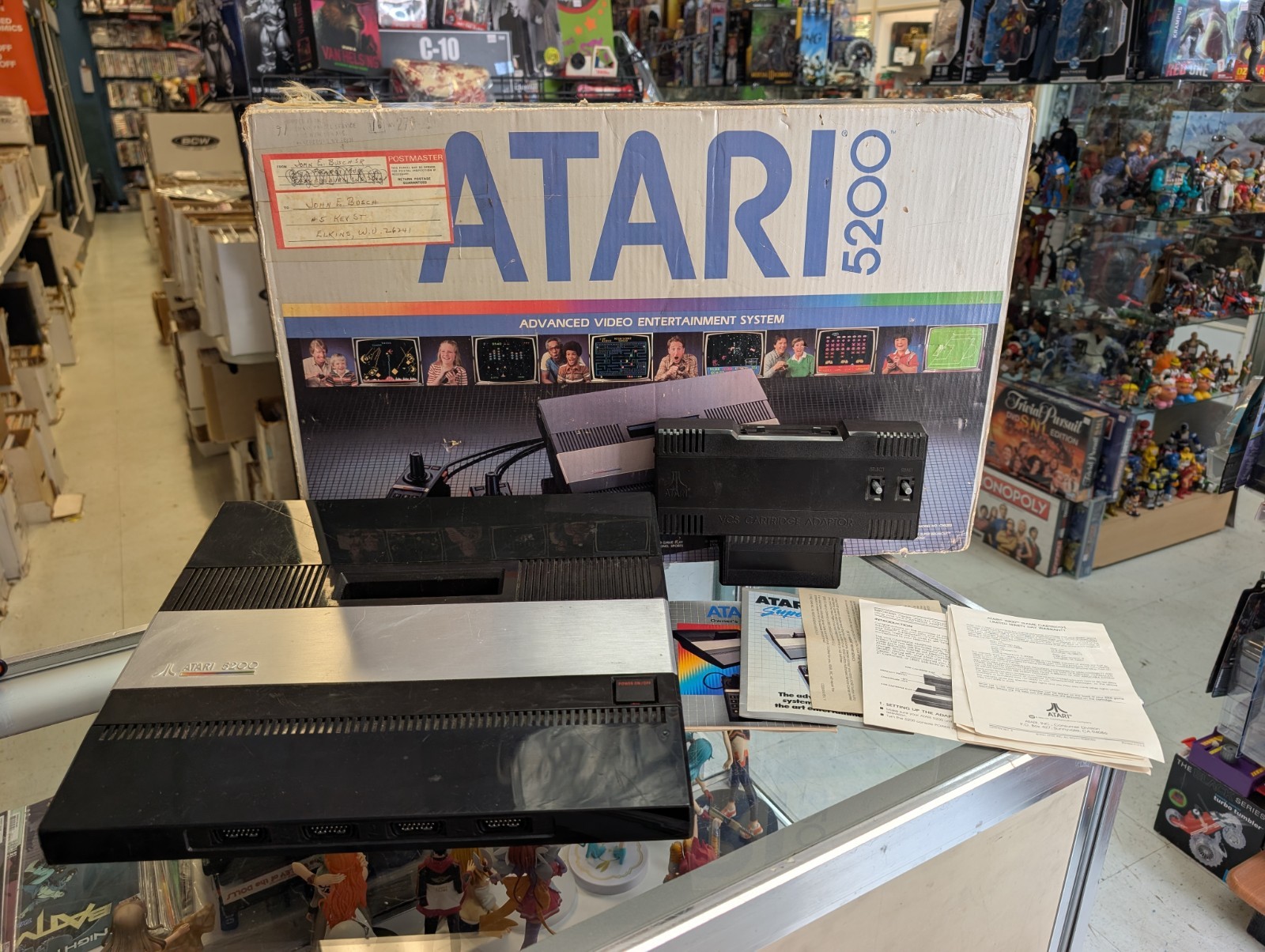 Atari 5200 4 Port Console Only W/ Box Instructions VCS Cartridge Adapter | 1983