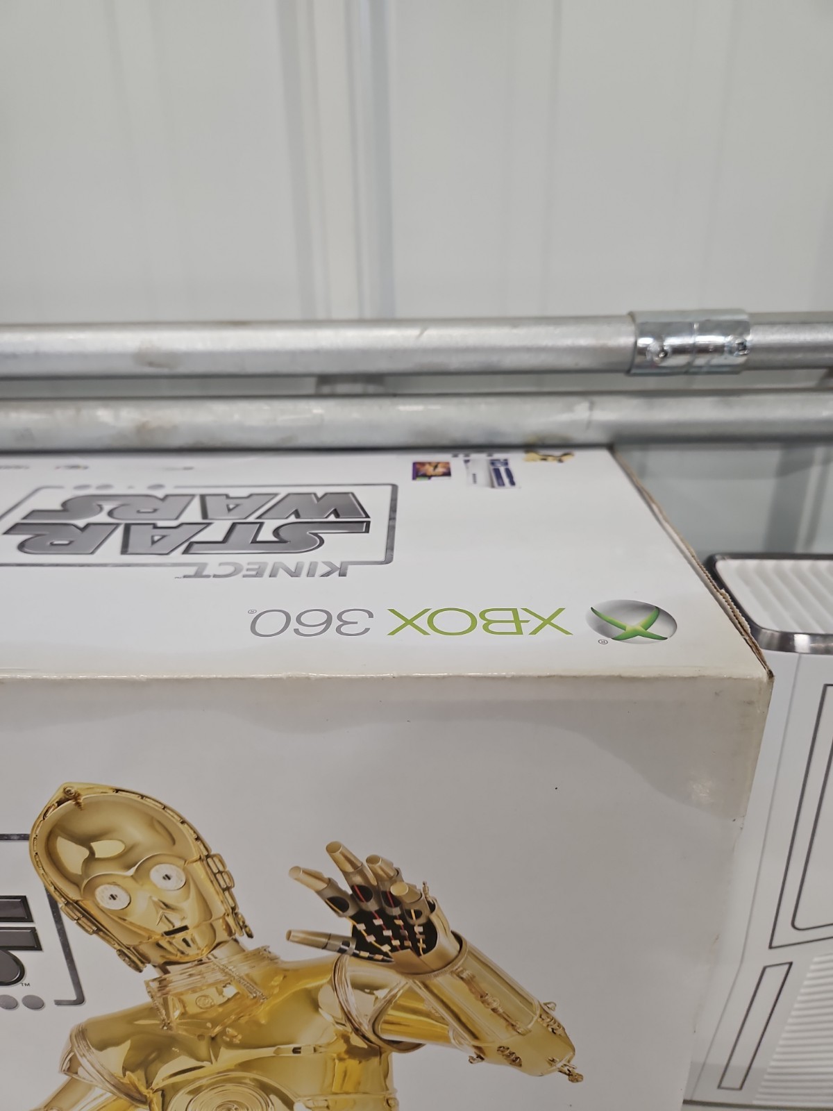 Xbox 360 R2D2 Star Wars Console C3PO Controller White Kinect Games 320GB Box
