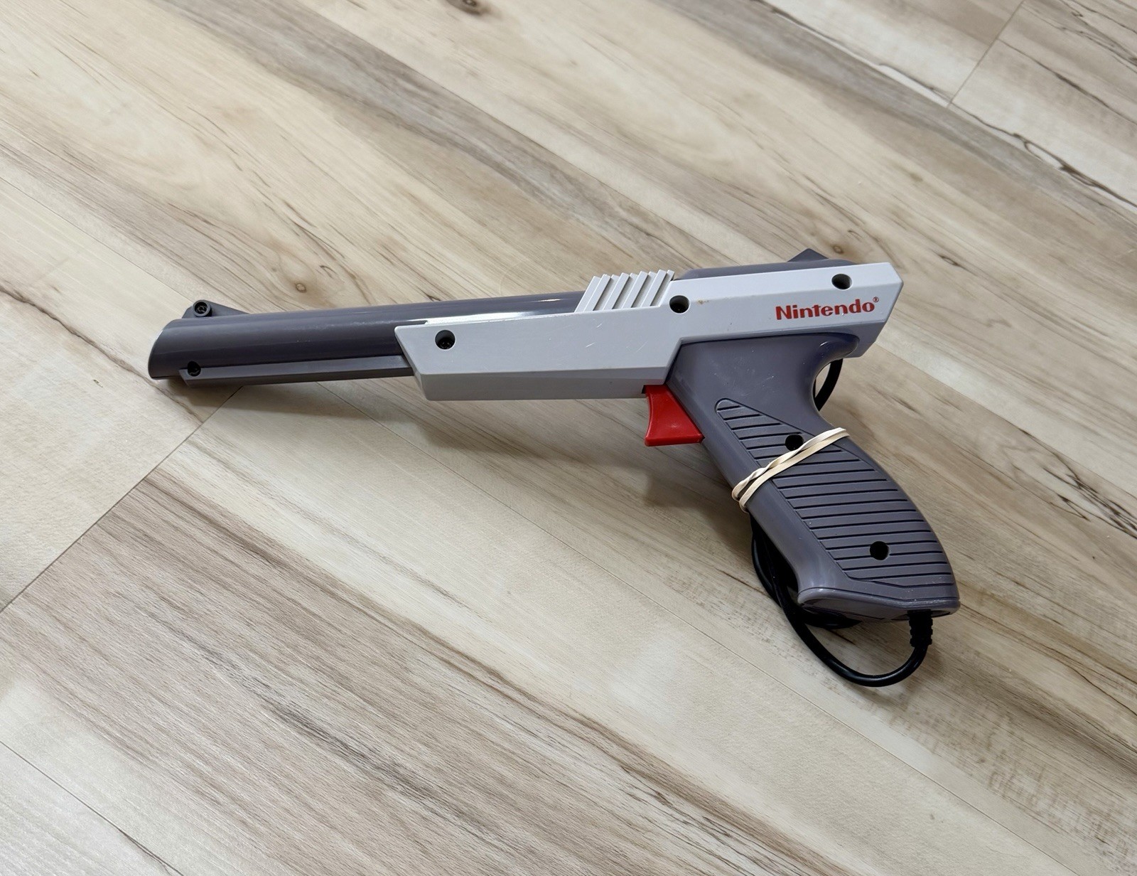 NES Bundle with Super Mario Bros 1,2,3 + Controllers + Zapper Gun – Tested